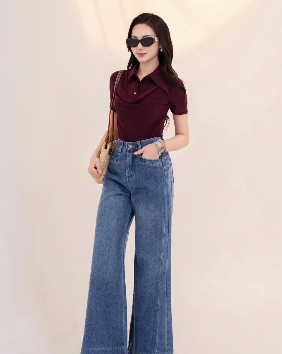 Quần suông vẩy can sườn 0126VQJ01S
