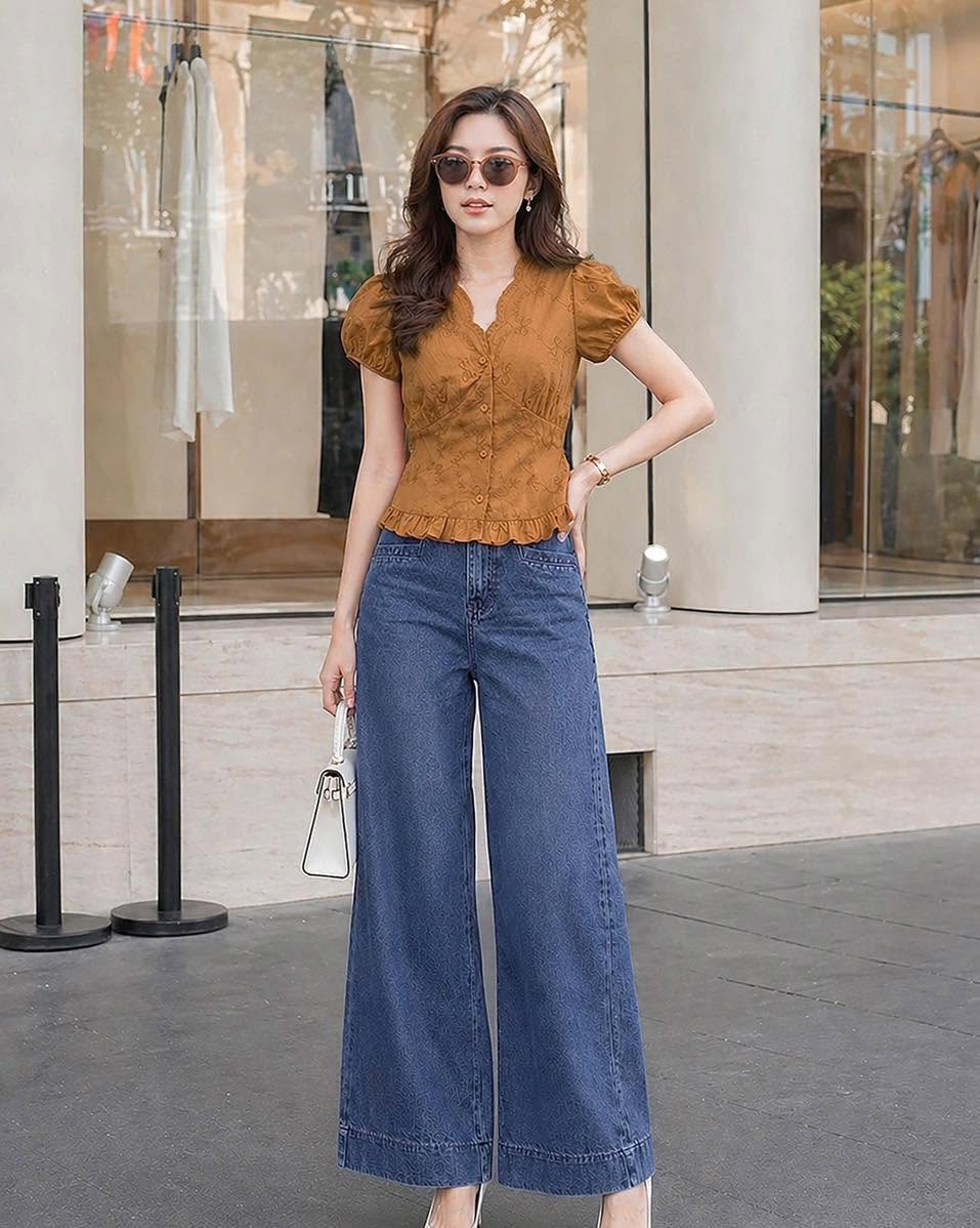Quần suông vẩy can sườn 0126VQJ01S