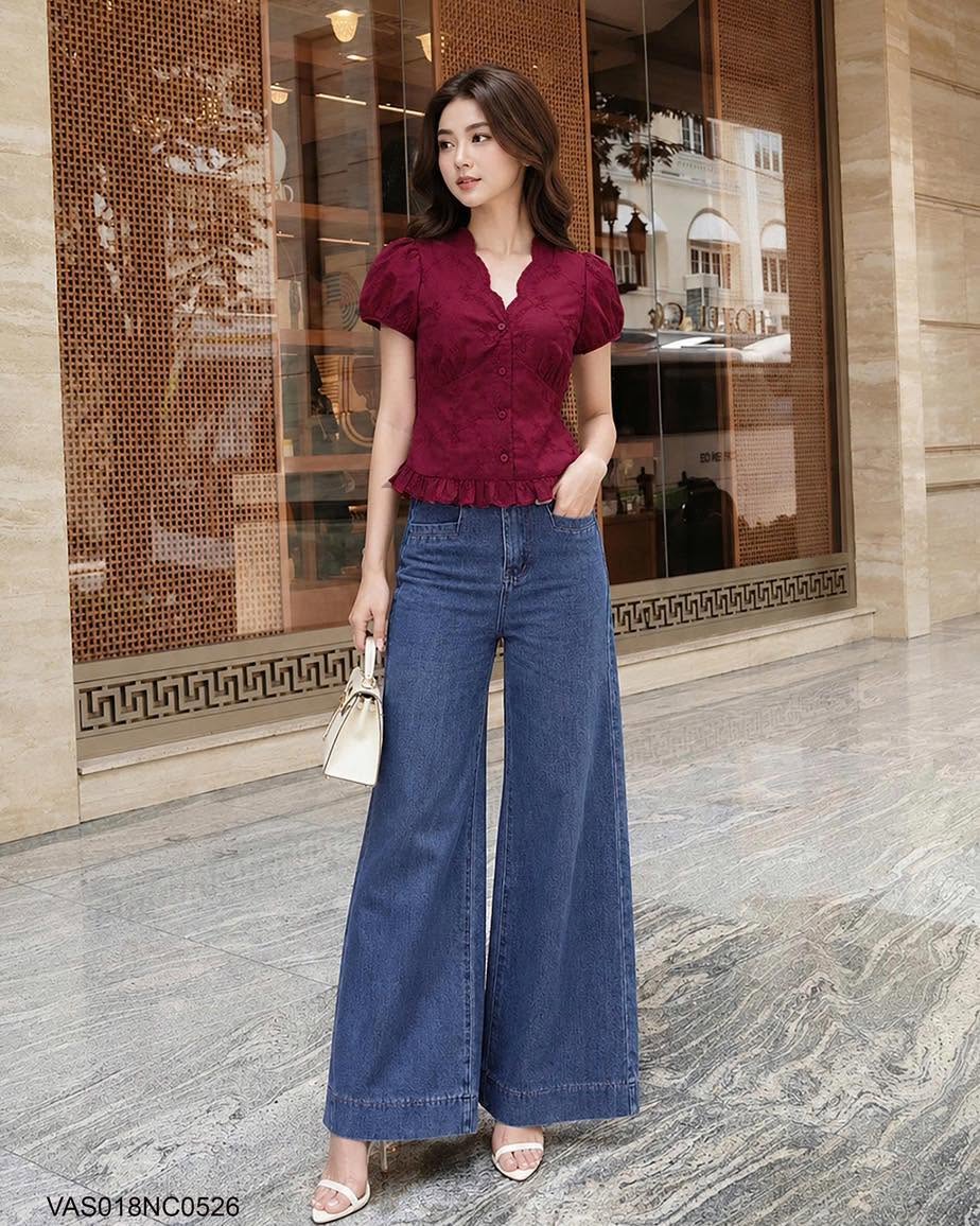 Quần suông vẩy can sườn 0126VQJ01S
